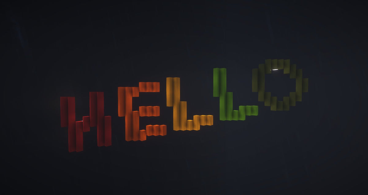 Slanted Letters | Minecraft Alphabet Asset Pack – Abfielder Premium ...