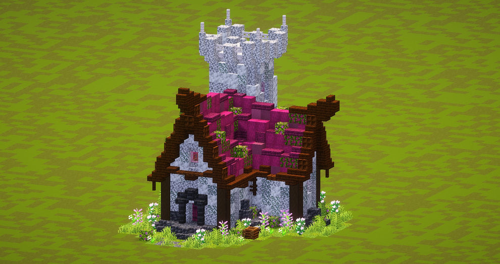 Purple Fantasy House – Abfielder Premium Minecraft Downloads