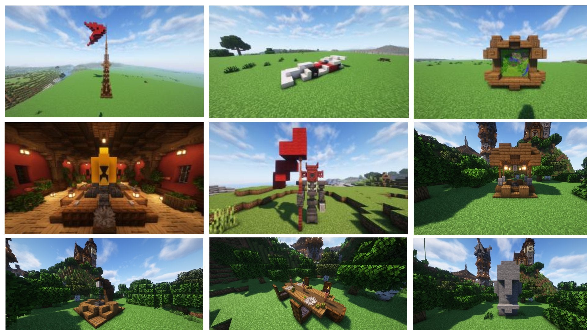 9 Builds Bundle – Abfielder Premium Minecraft Downloads
