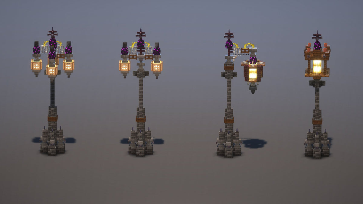 Rustic Minecraft Lighting Gothic Lamps Pack – Abfielder Premium Minecraft Downloads